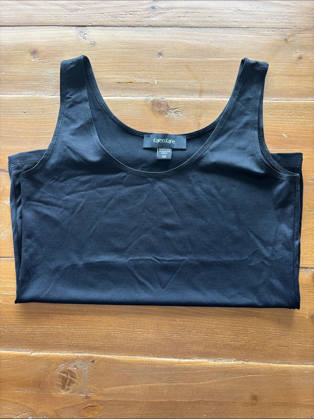 Karen Kane Black Scoop Neck Tank Top